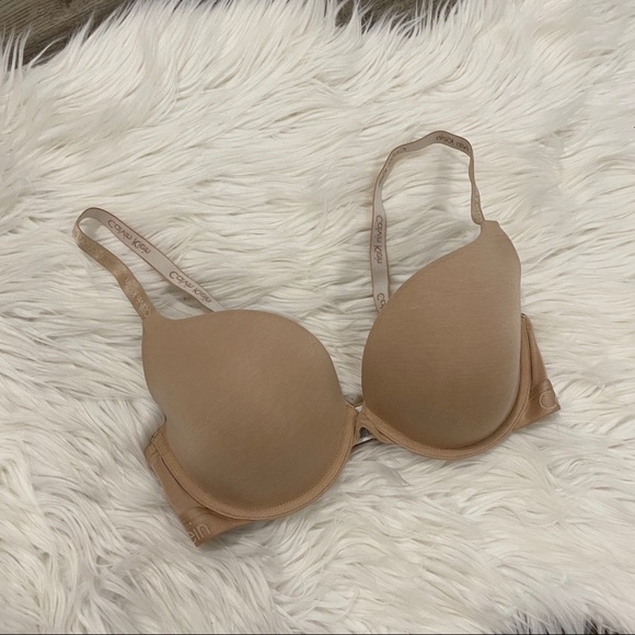 Calvin Klein Beige Lightly Padded Bra Size 34D